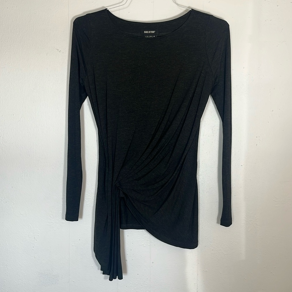 Isabel de Pedro long gathered asymmetrical top size 4